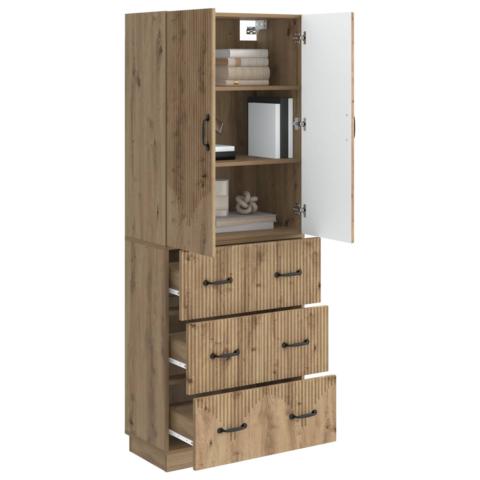 Set ormara 2 kom. 66 x 34,5 x 87 cm Konstruirano drvo