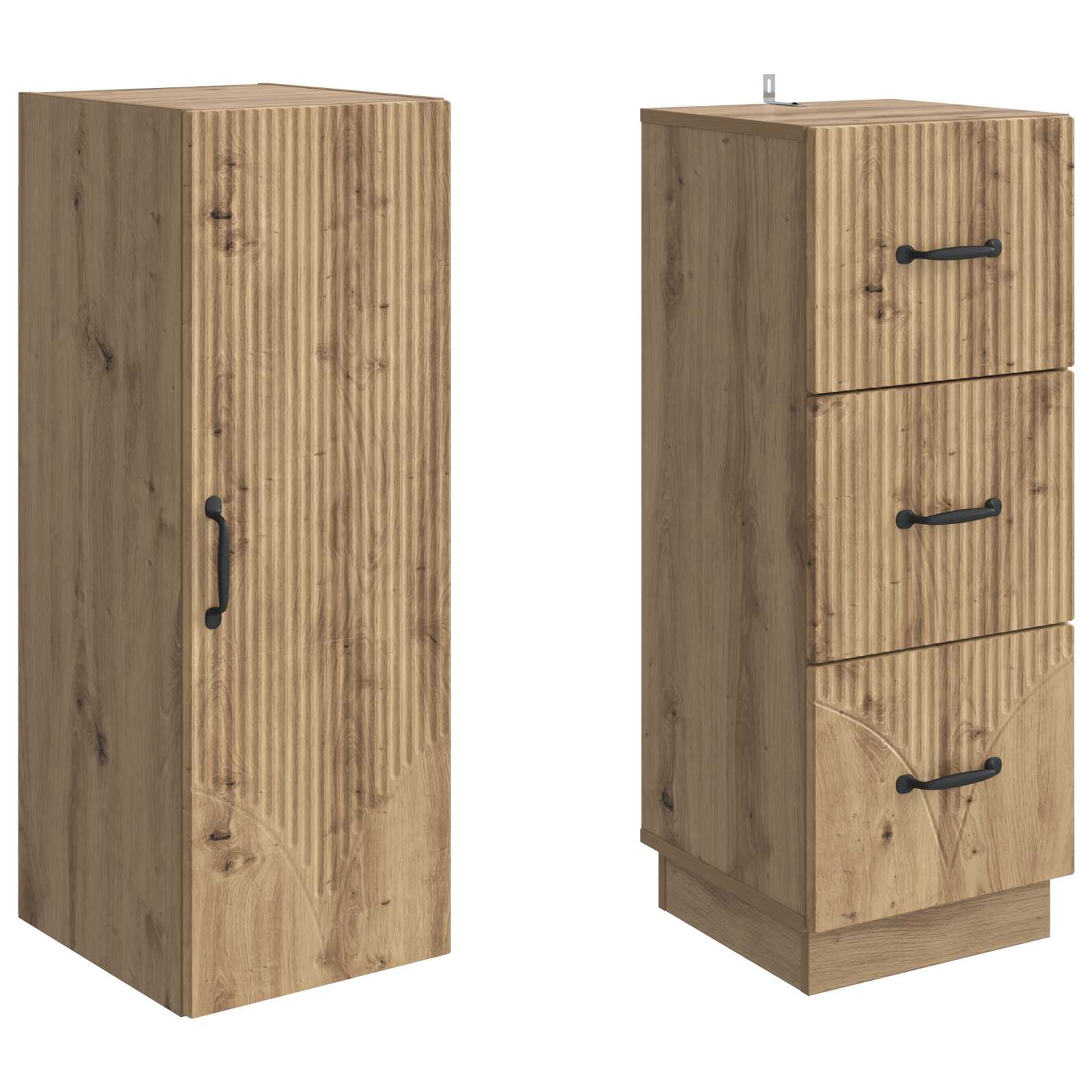 Set ormara 2 kom. 33 x 34,5 x 87 cm Konstruirano drvo