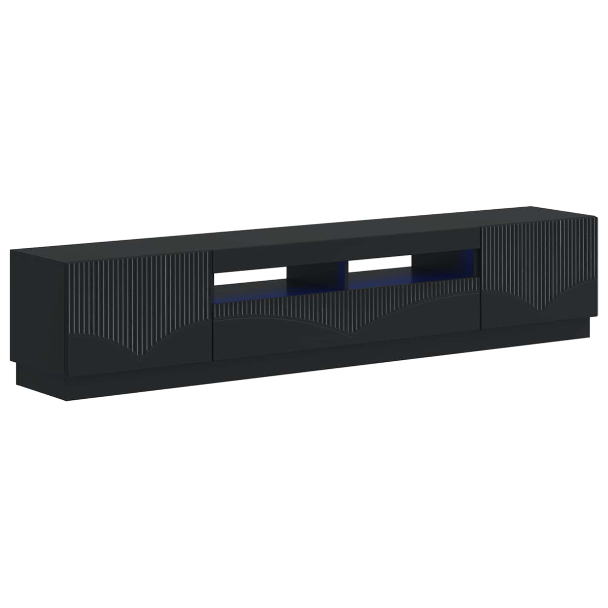 LED TV kabinet HOORN 3 kom. Crna Konstruirano drvo 100 x 35 x 40 cm