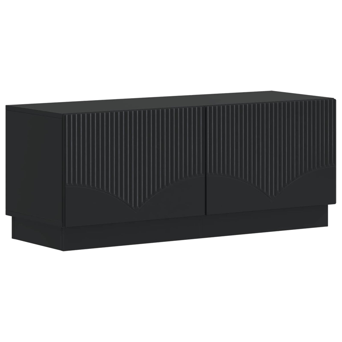 LED TV kabinet HOORN 3 kom. Crna Konstruirano drvo 100 x 35 x 40 cm