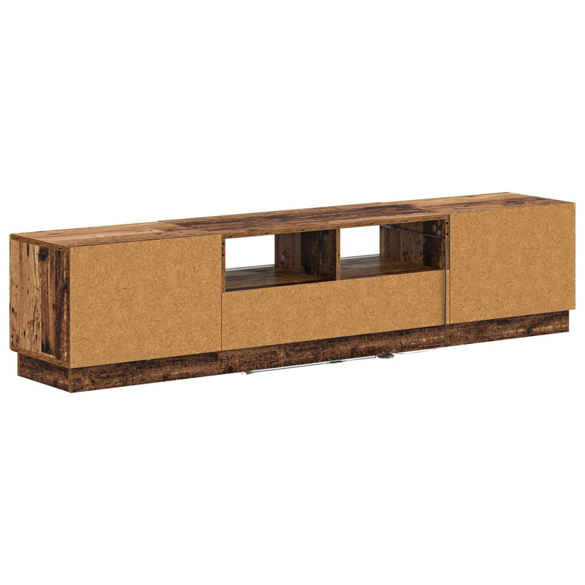 LED TV kabinet HOORN 3 kom. Staro drvo Konstruirano drvo Siva 81 x 35 x 40 cm