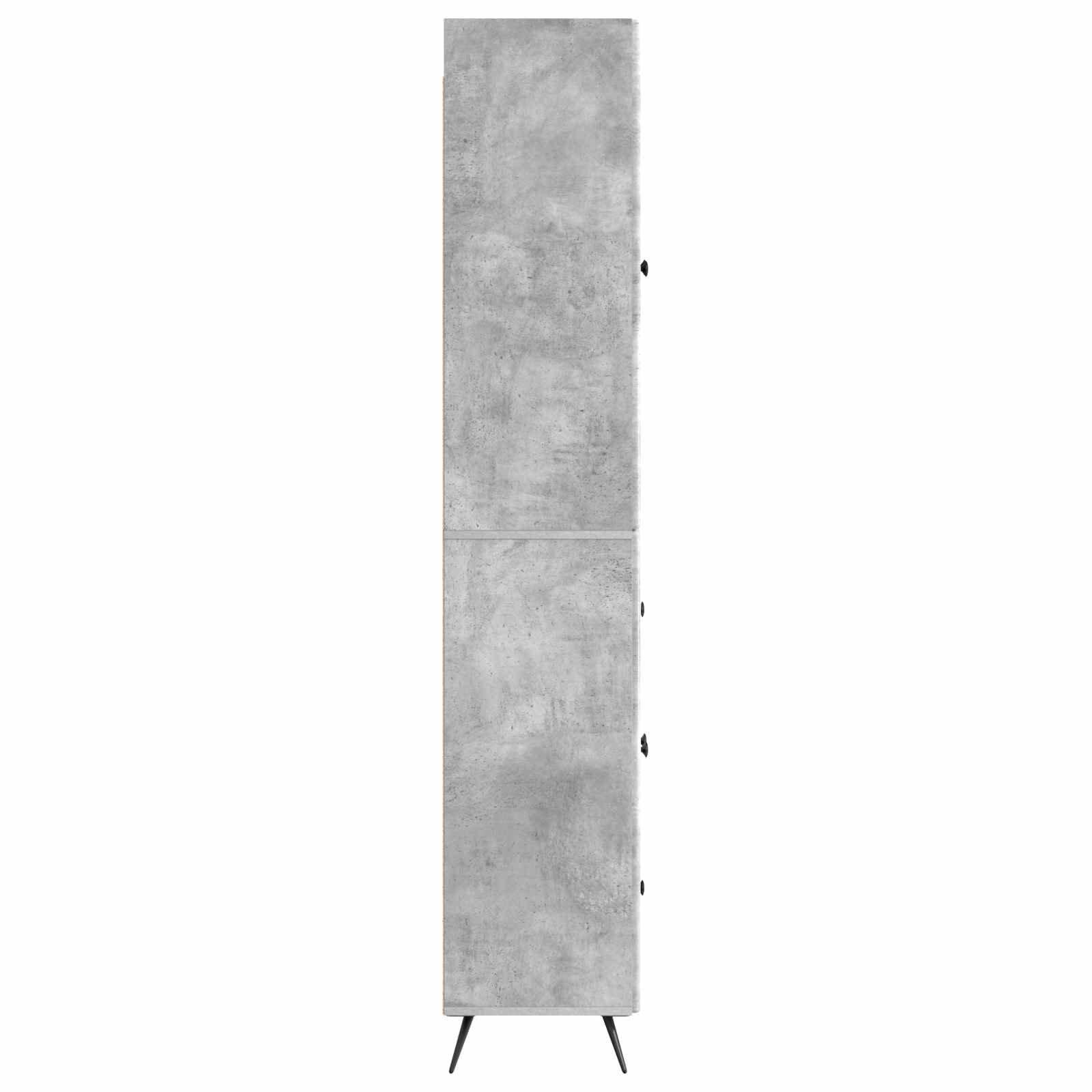 Set ormara 2 pcs Betonska siva Konstruirano drvo