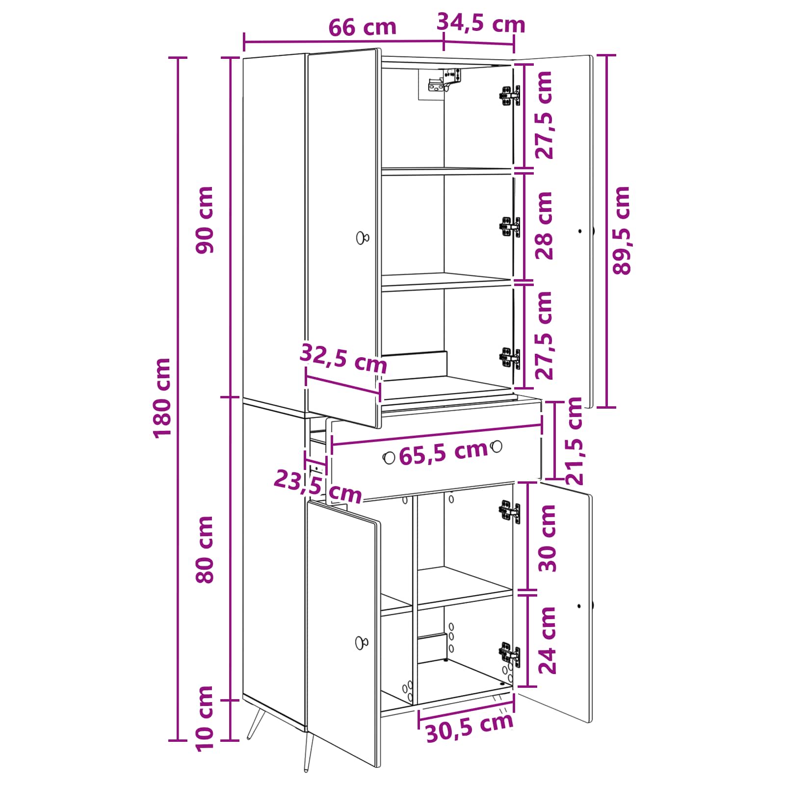 2 pcs Crna