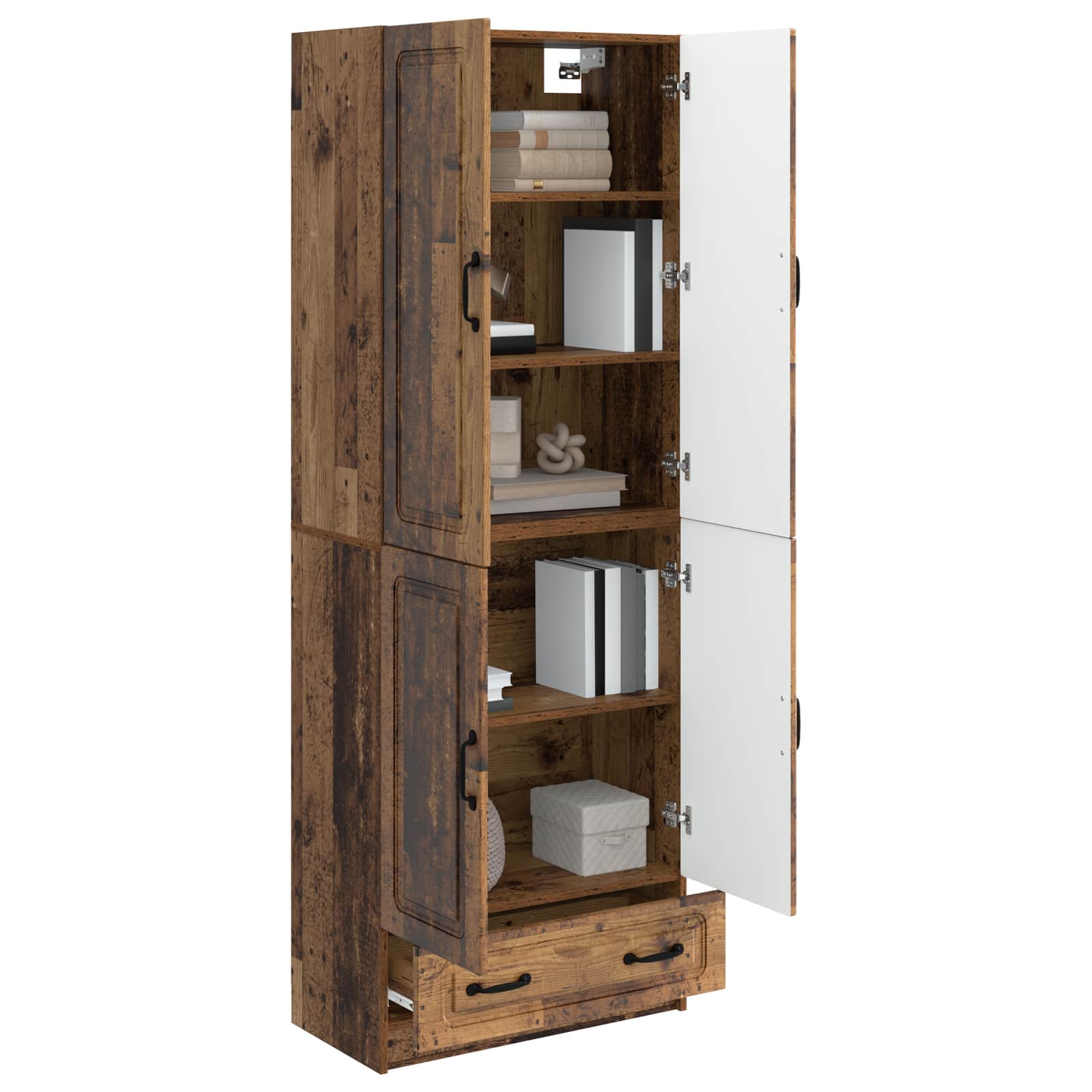 Set ormara 2 pcs Staro drvo Konstruirano drvo