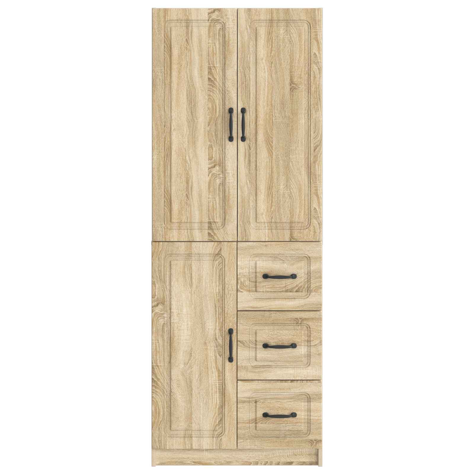 Set ormara 2 pcs Hrast sonoma Konstruirano drvo