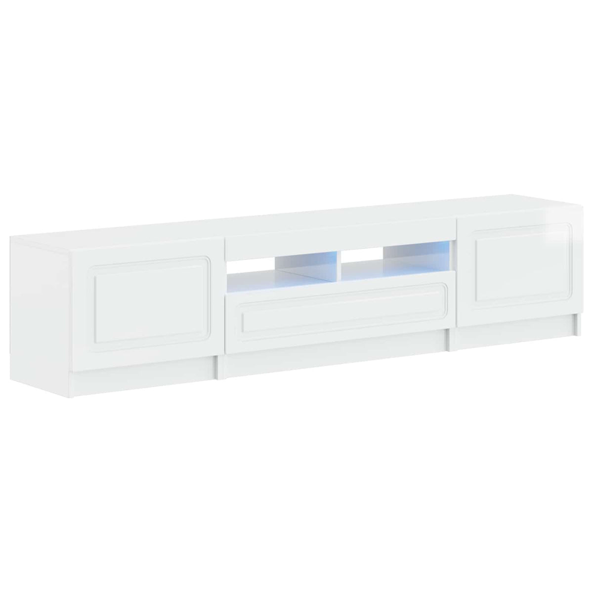 LED TV kabinet UTRECHT 3 kom. Bijela visokog sjaja 81 x 35 x 40 cm