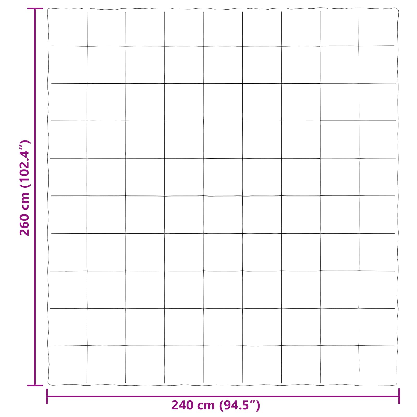 Ljetni pokrivač Šonerisan Crna 240 x 260 cm Mikrovlakna