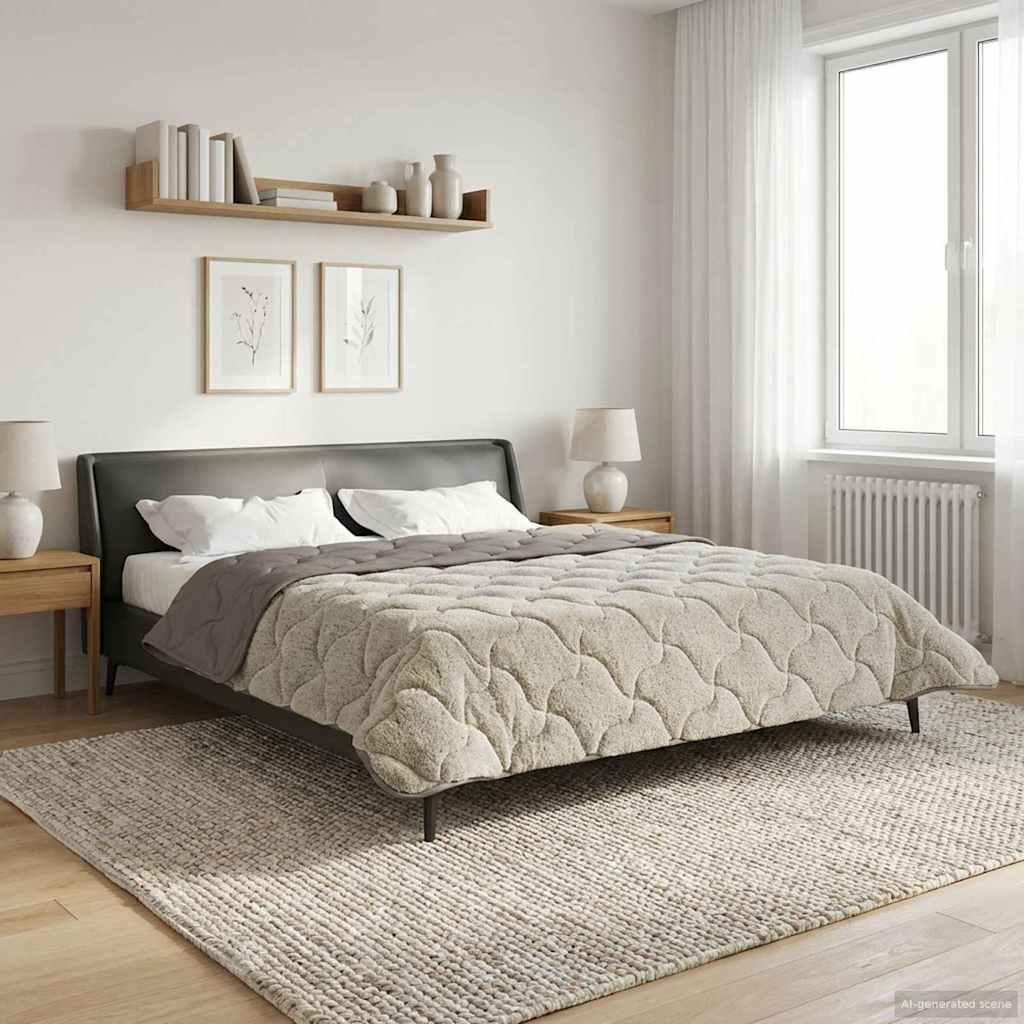 Ljetni pokrivač Šonerisan Svjetlosiva 200 x 200 cm