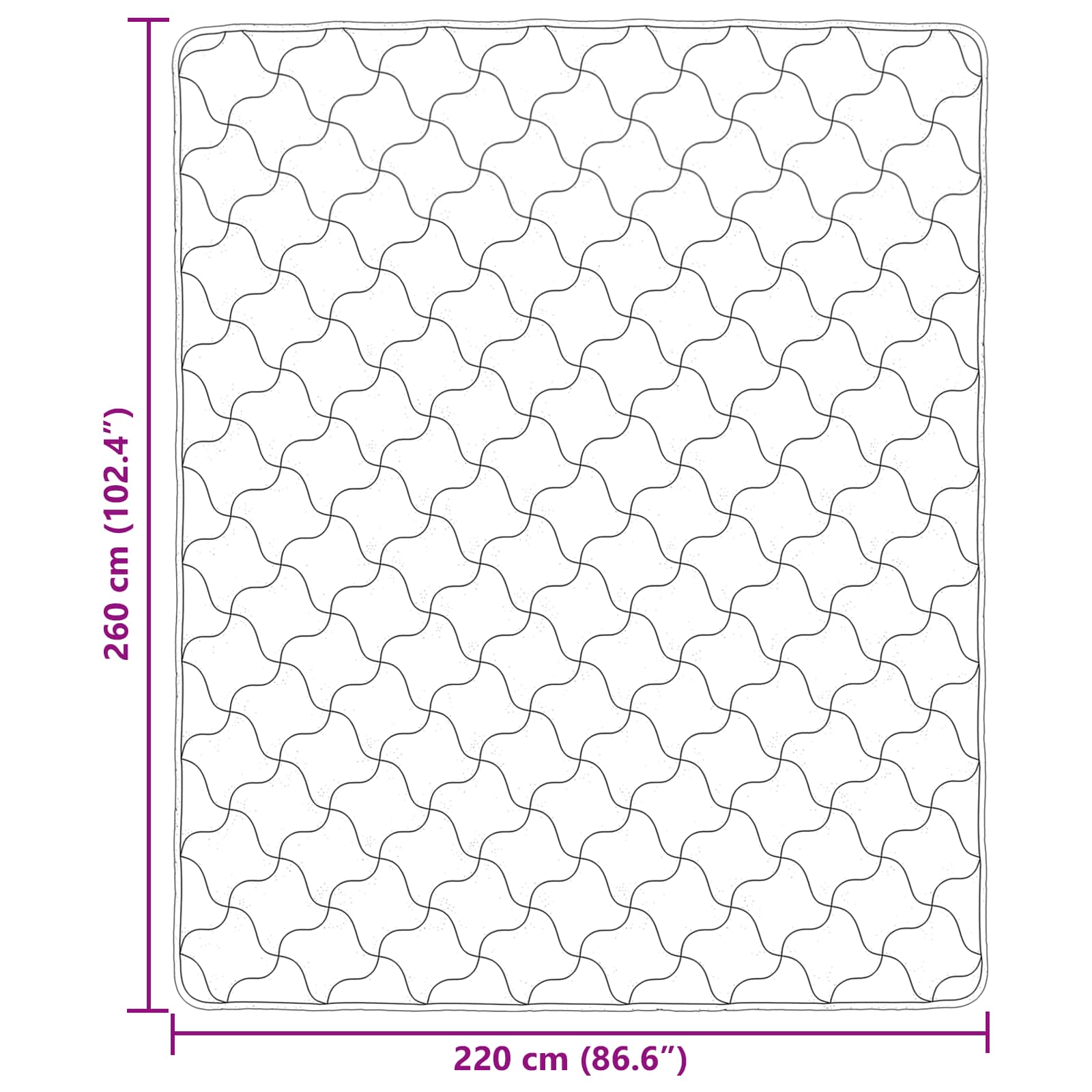 Puni pokrivač za cijelu godinu Šonerisan Crna 220 x 260 cm
