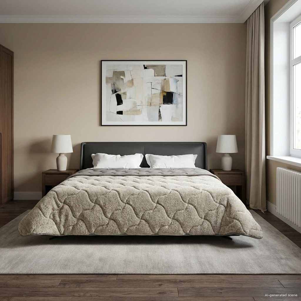 Zimska pokrivača Šonerisan Svjetlosiva 200 x 200 cm