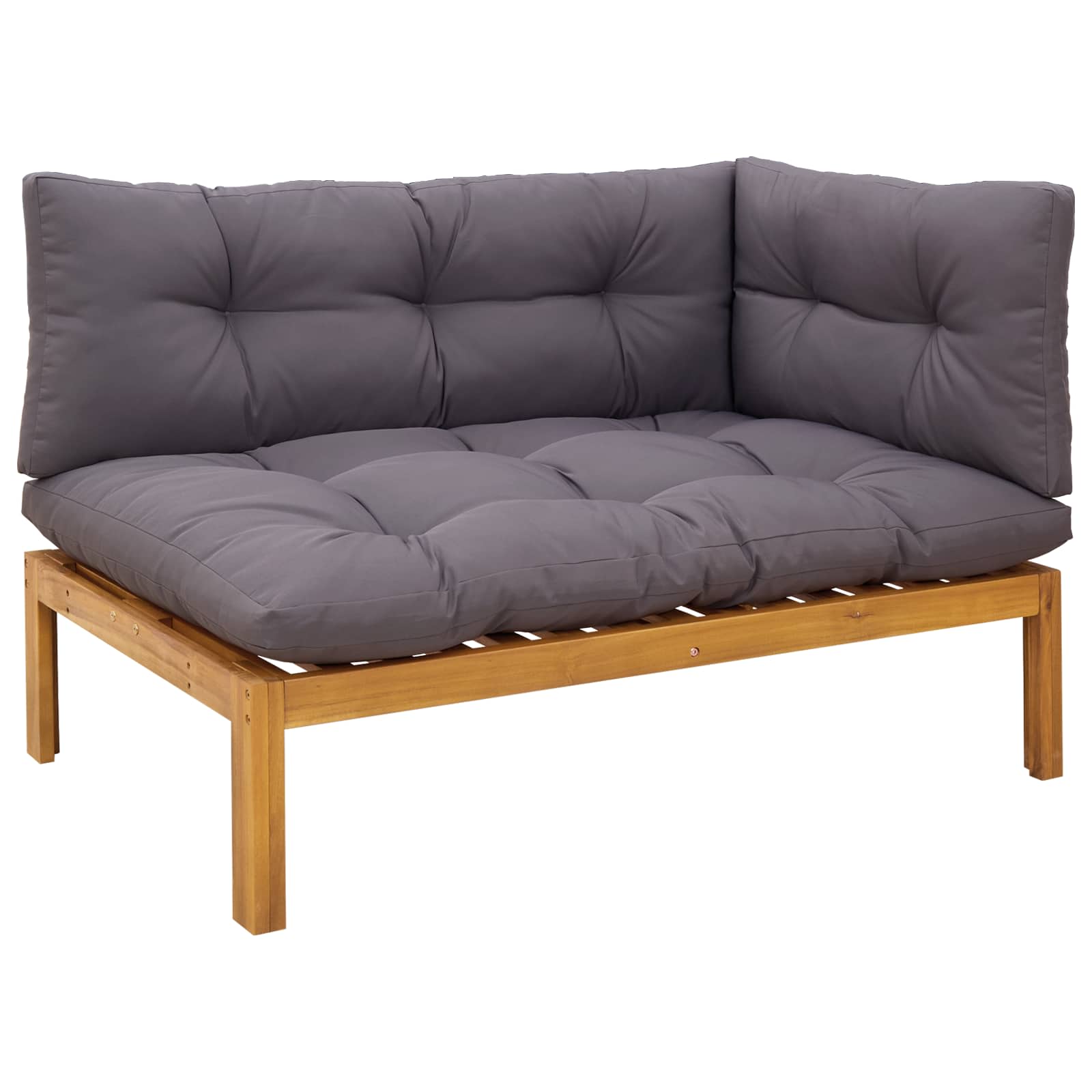 Kantasti Sofe Jedinica Prirodna i tamno siva 132 x 92 x 82 cm