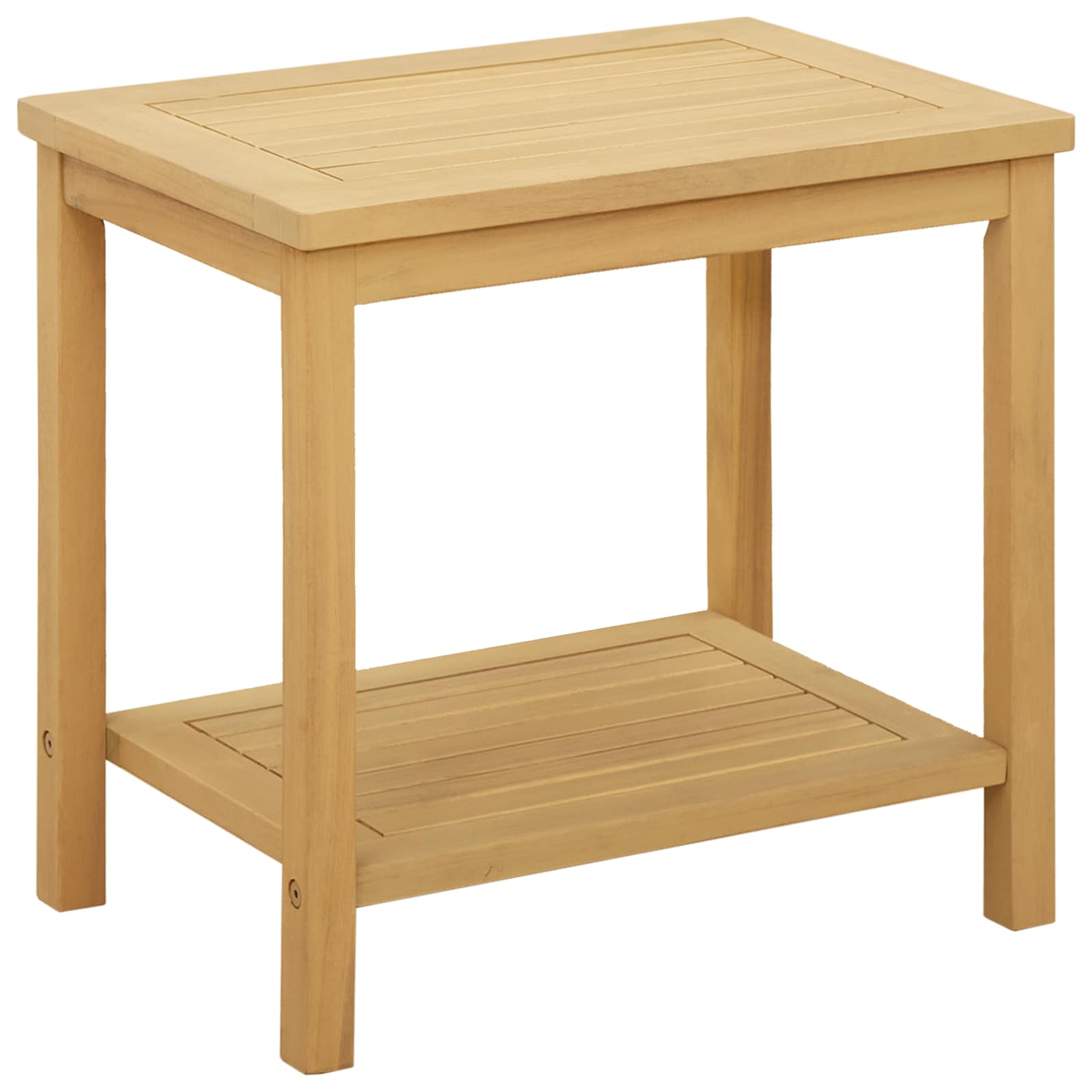 Bocni stol Prirodna nafta 50 x 35 x 45 cm Čvrsto drvo akacije
