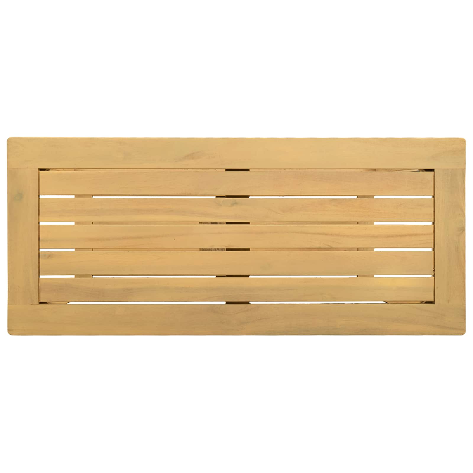 Vrtna konzola s pohranom Svijetla akacija 80 x 35 x 75 cm