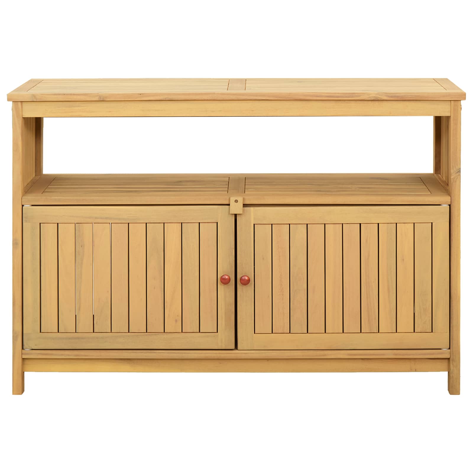 Vrtna konzola s pohranom Svijetla akacija 110 x 35 x 75 cm