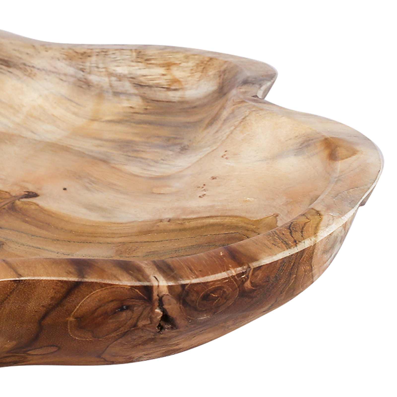 Zdjela za voće JEPARA Teak smeđa Ø 30 cm Masivna tikovina
