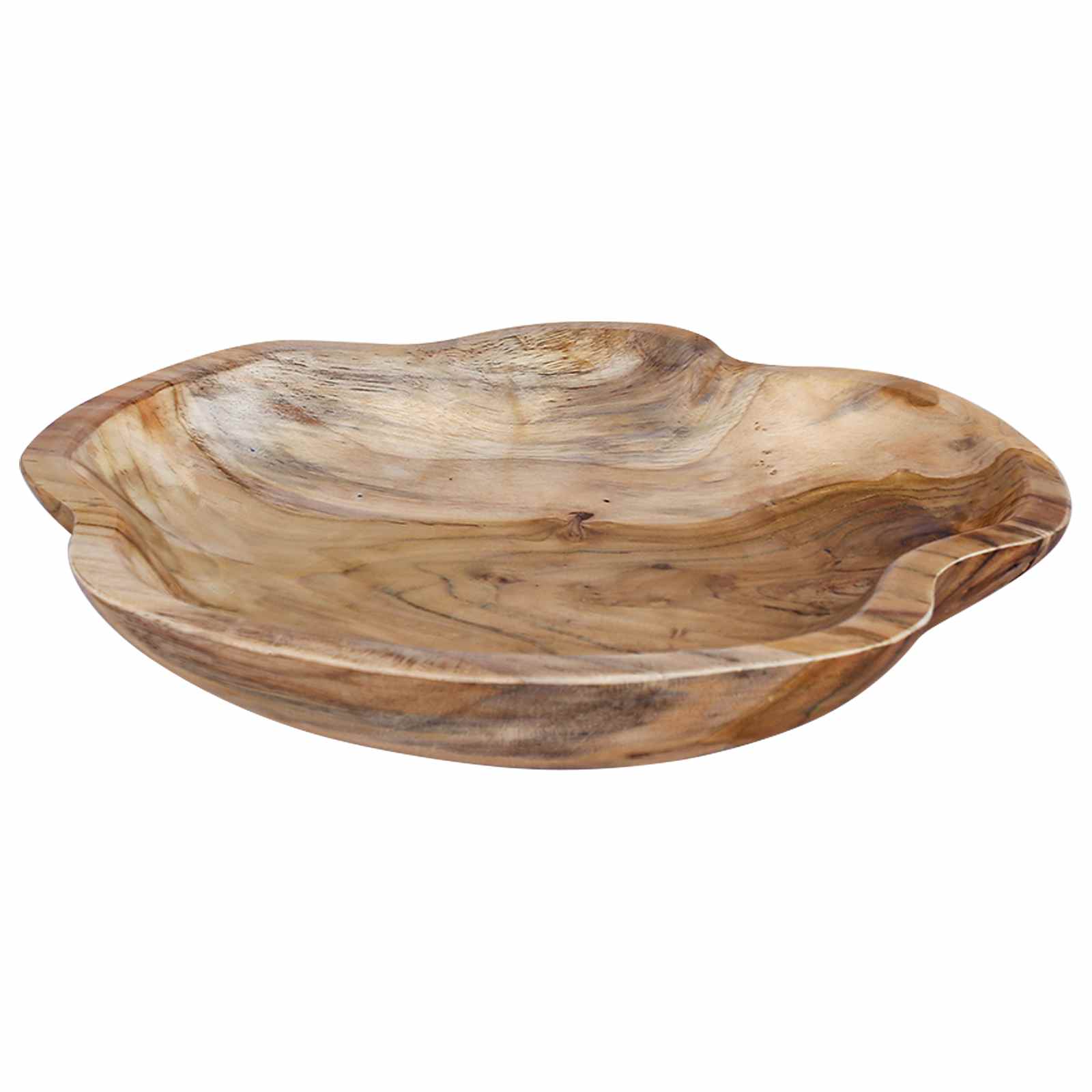 Zdjela za voće JEPARA Teak smeđa Ø 30 cm Masivna tikovina