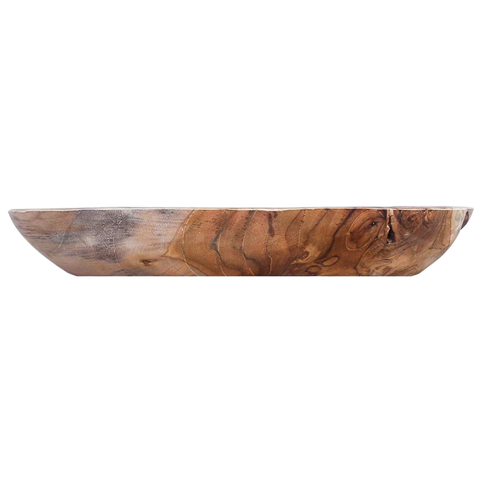 Zdjela za voće JEPARA Teak smeđa Ø 30 cm Masivna tikovina