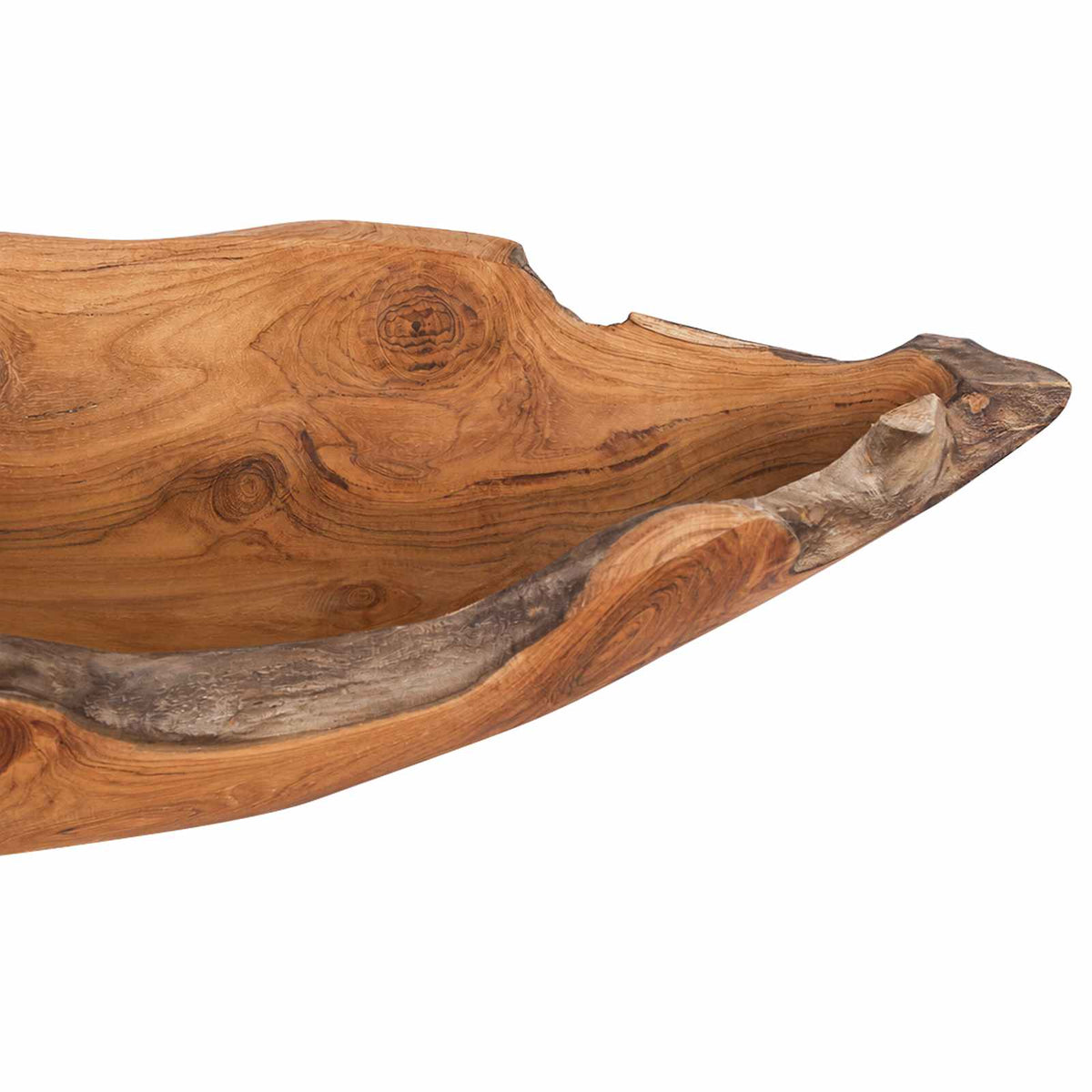 Zdjela za voće JEPARA Smeđa boja tikovine 61 x 21 x 11 cm