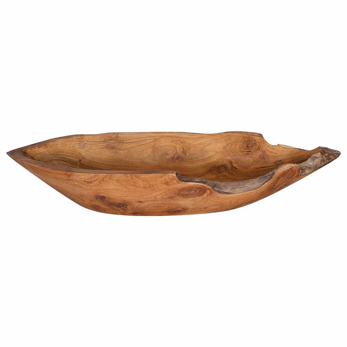 Zdjela za voće JEPARA Smeđa boja tikovine 61 x 21 x 11 cm