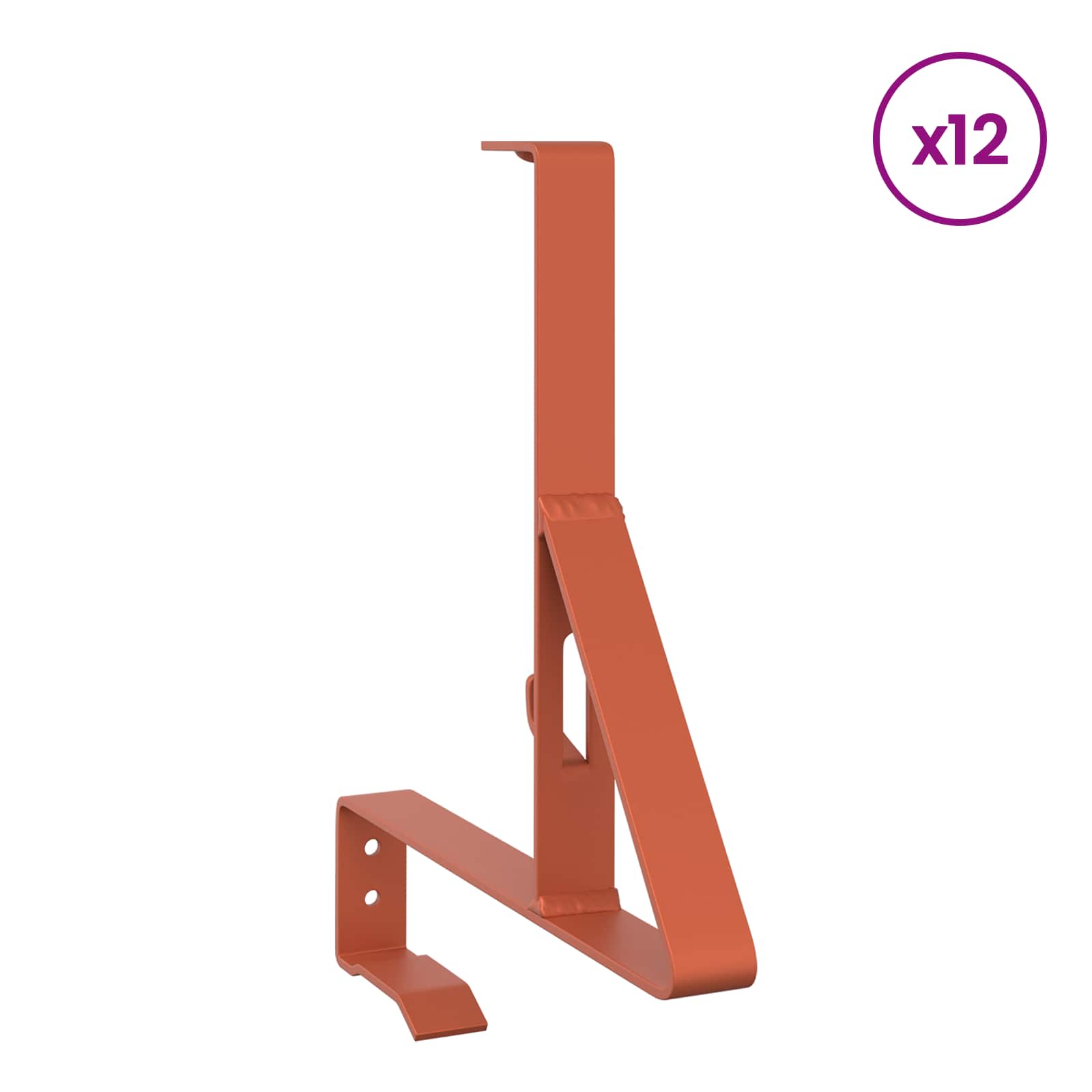 Podrška za zaštitu od snijega 12 pcs Crvena 29,5 x 3 x 34,5 cm