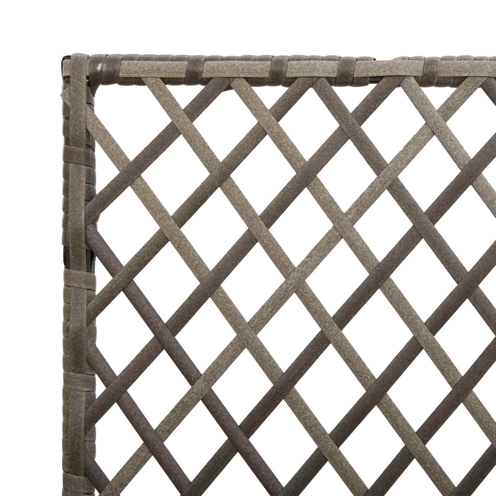 Vrtni saksija s rešetkom Siva 70 x 30 x 135 cm poliratan