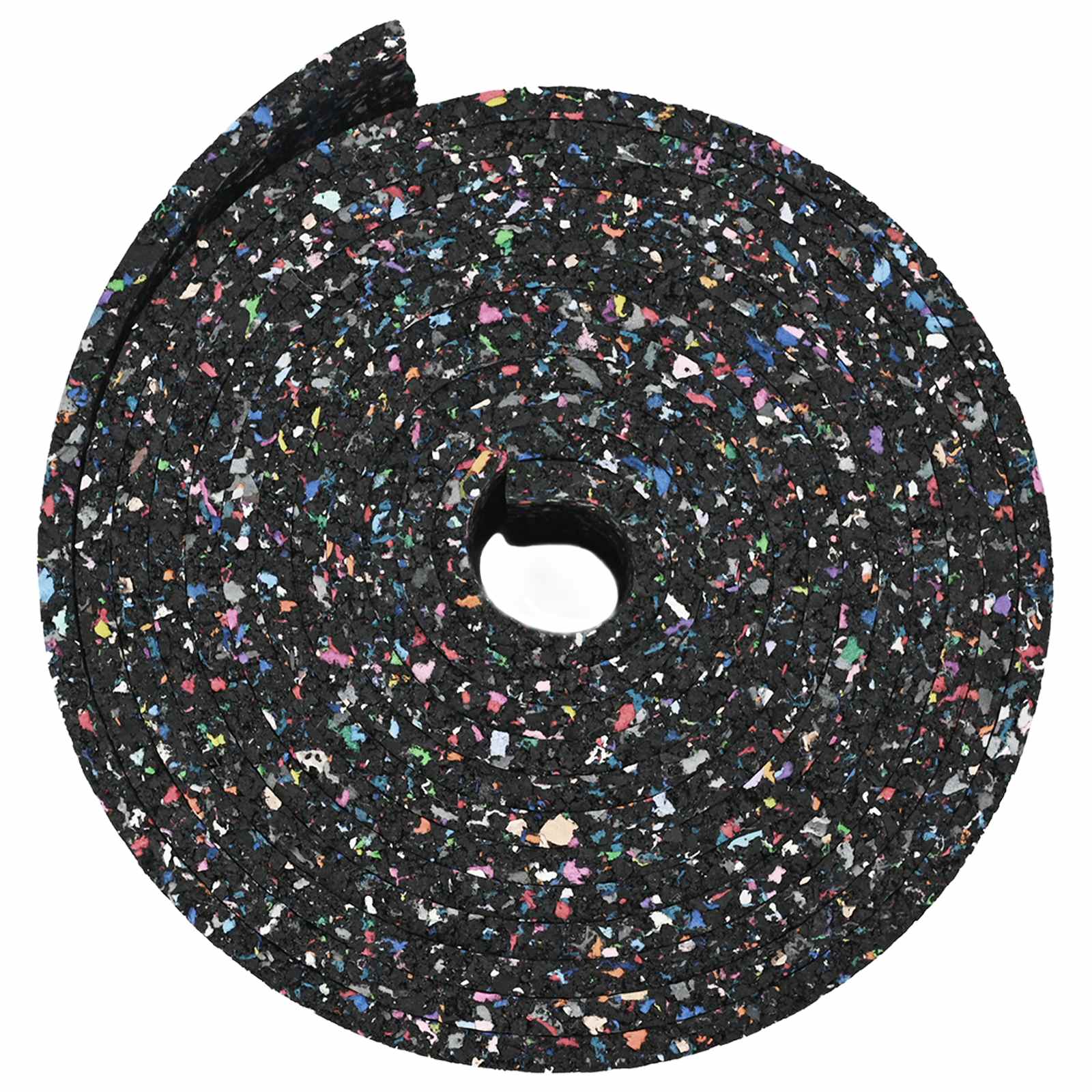Gumena granulatna ploča Crna 1000 x 10 x 0,8 cm Guma
