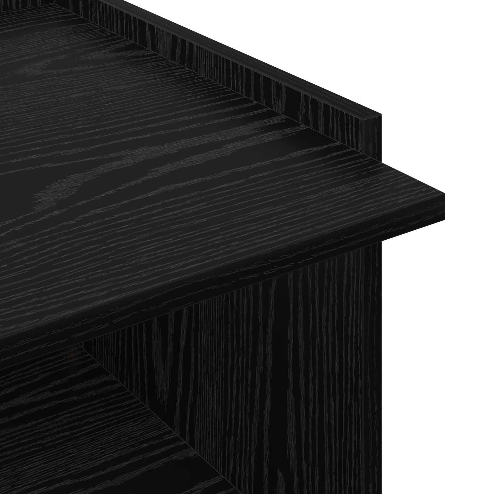 Kava Stol Crni hrast 90 x 50 x 33 cm Konstruirano drvo