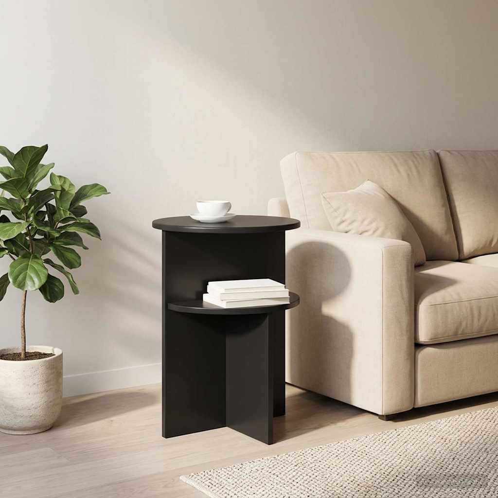 Bocni stol Crni hrast Ø 39,5 x 55 cm Konstruirano drvo