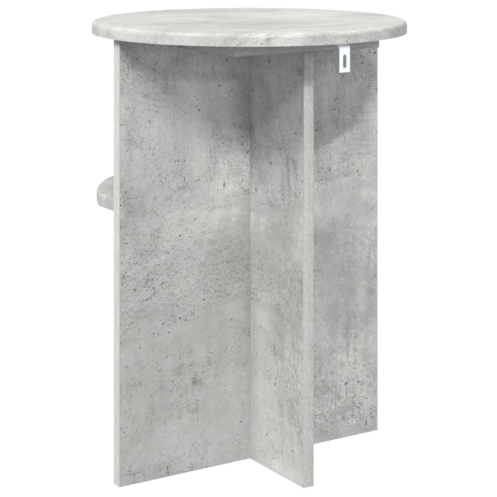 Bocni stol Betonska siva Ø 39,5 x 55 cm Konstruirano drvo