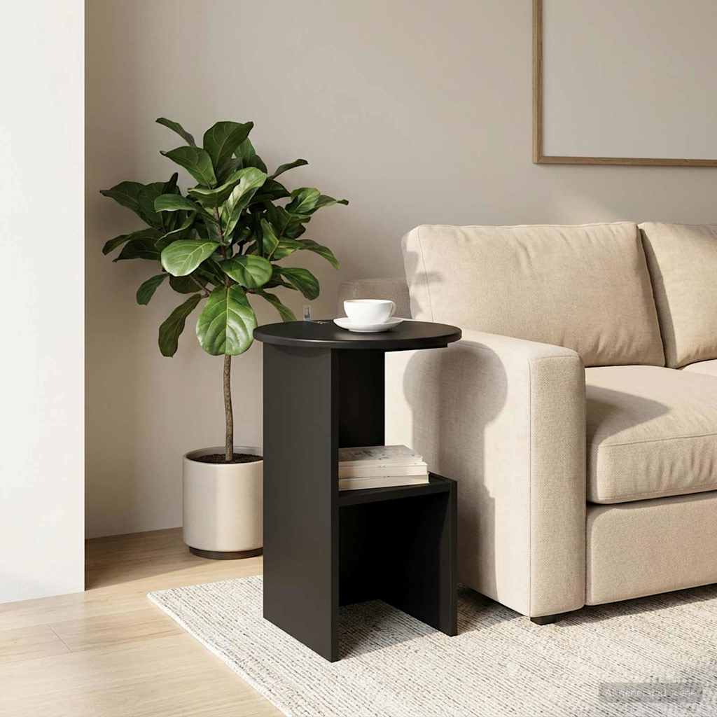 Bocni stol Crni hrast Ø 39,5 x 55 cm Konstruirano drvo