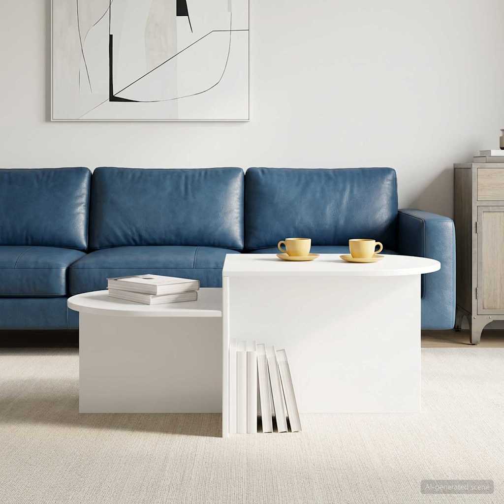 Kava Stol Bijela 100 x 50 x 40 cm Konstruirano drvo