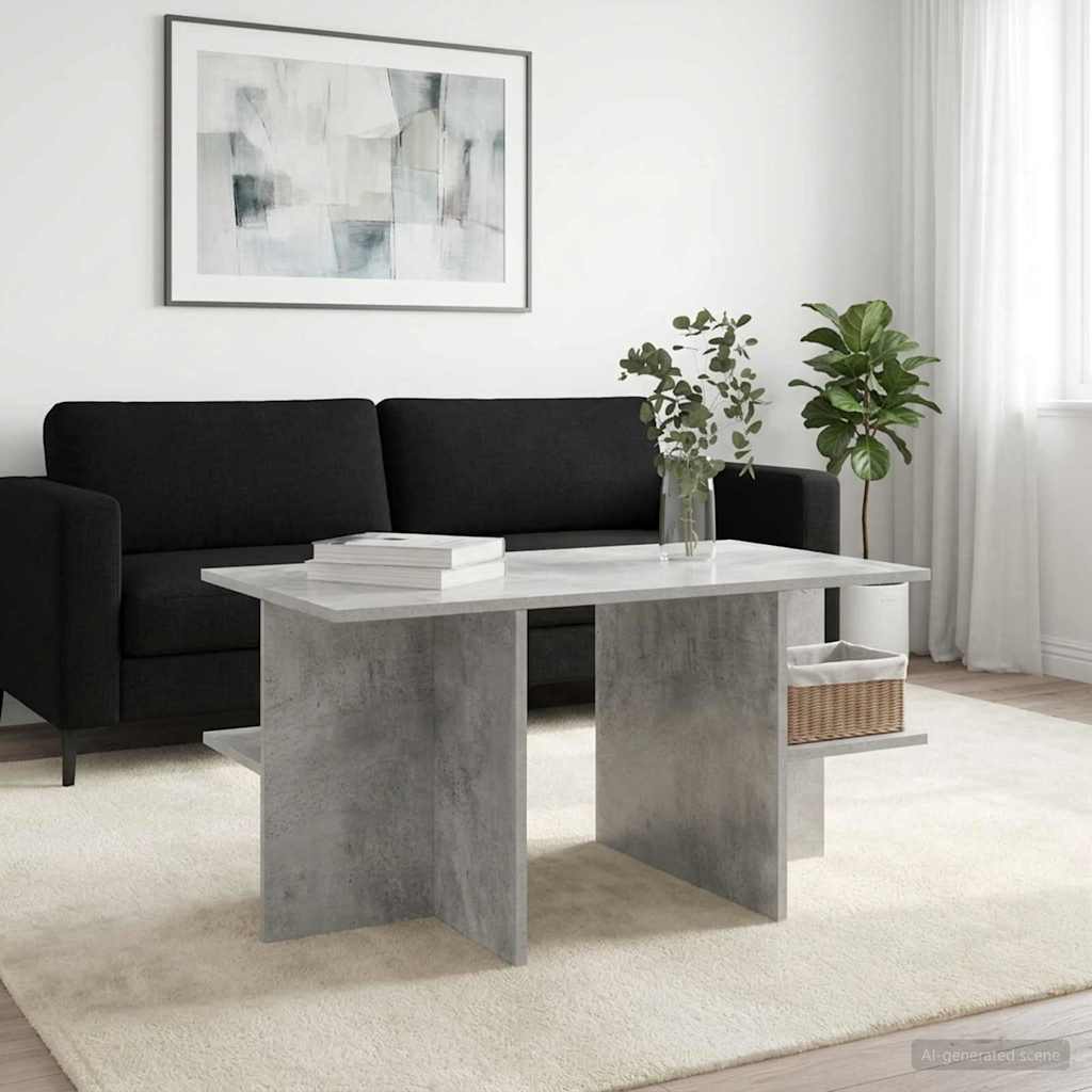 Kava Stol Betonska siva 87 x 50 x 45 cm Konstrukcijsko drvo