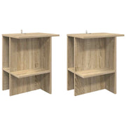 Kava Stol 2 pcs Hrast sonoma 40 x 30 x 49 cm Konstruirano drvo