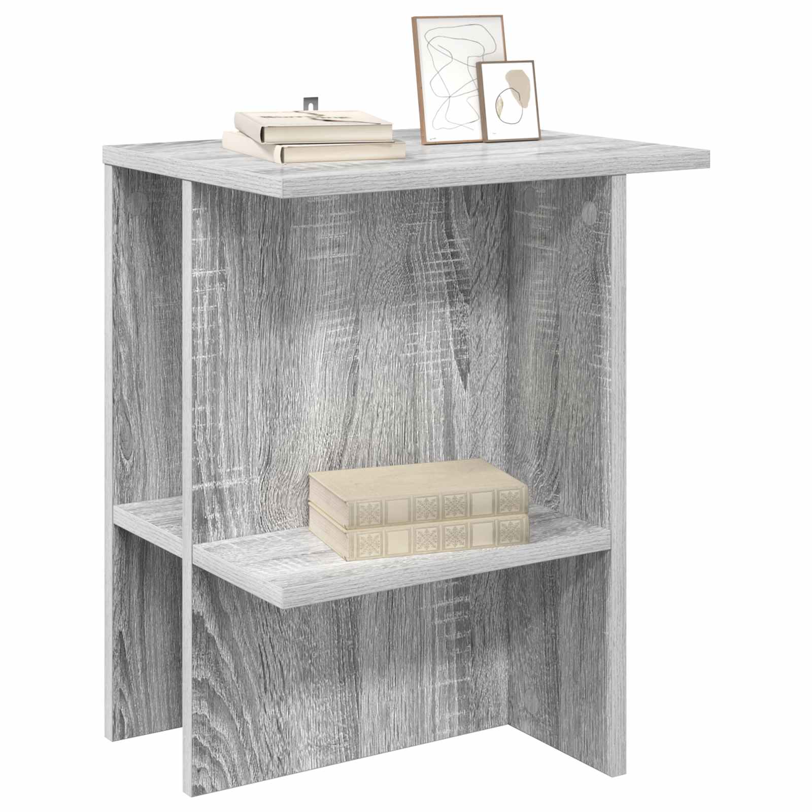 Kava Stol 2 pcs Siva sonoma 40 x 30 x 49 cm Konstruirano drvo