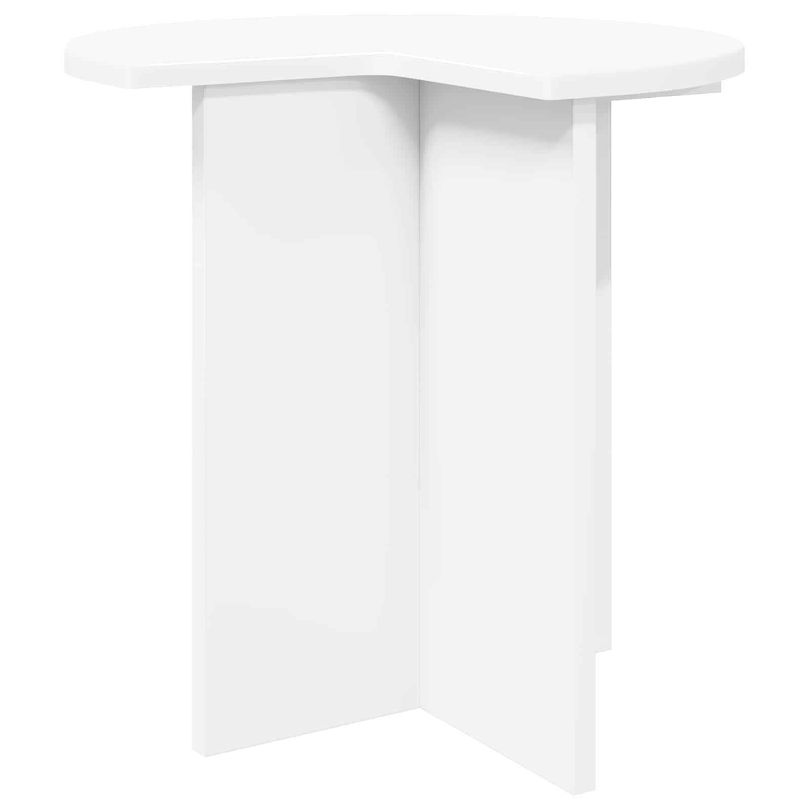 Bocni stol s pohranom Bijela Ø 39 x 38 cm Konstruirano drvo