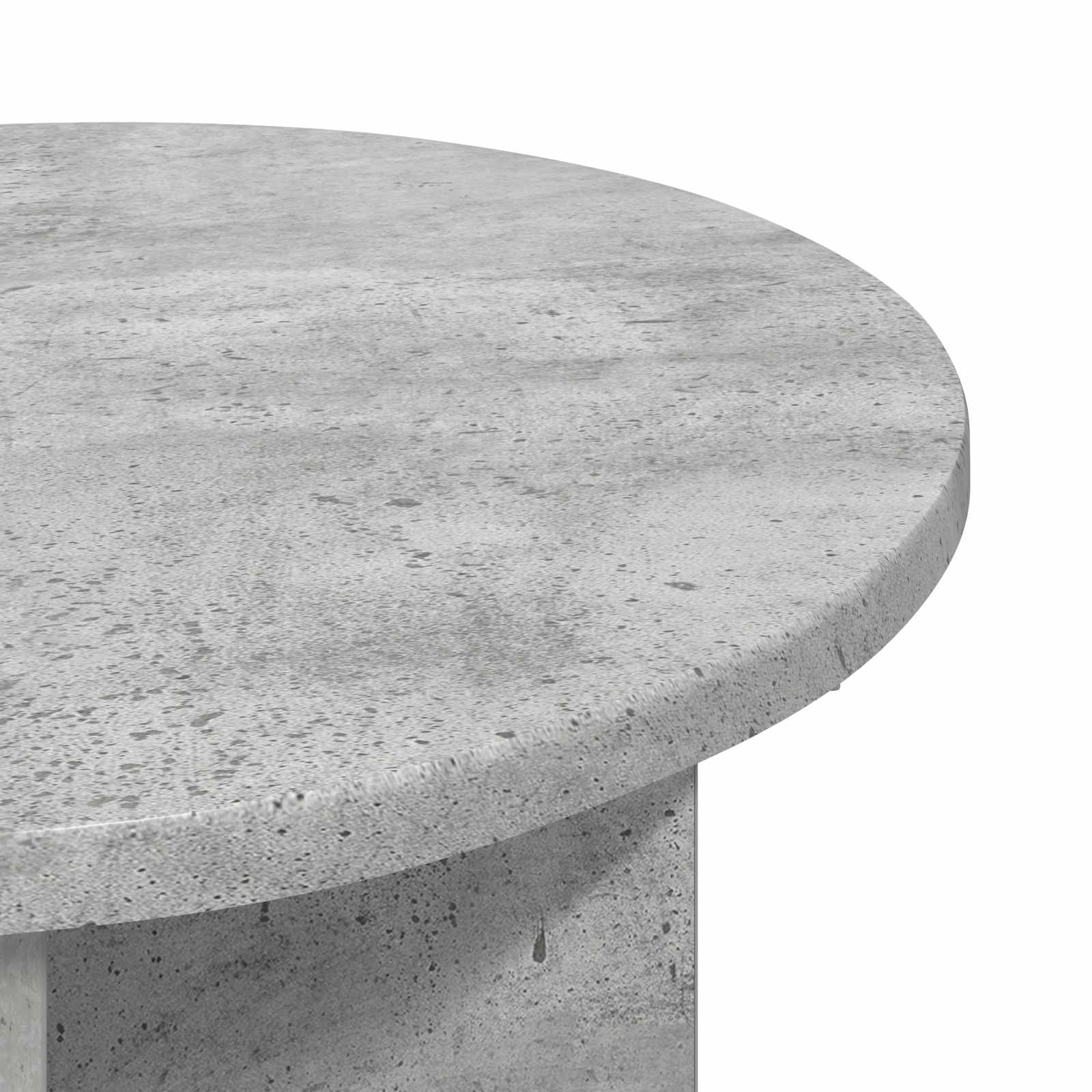Bocni stol Betonska siva Ø 39 x 38 cm Konstruirano drvo