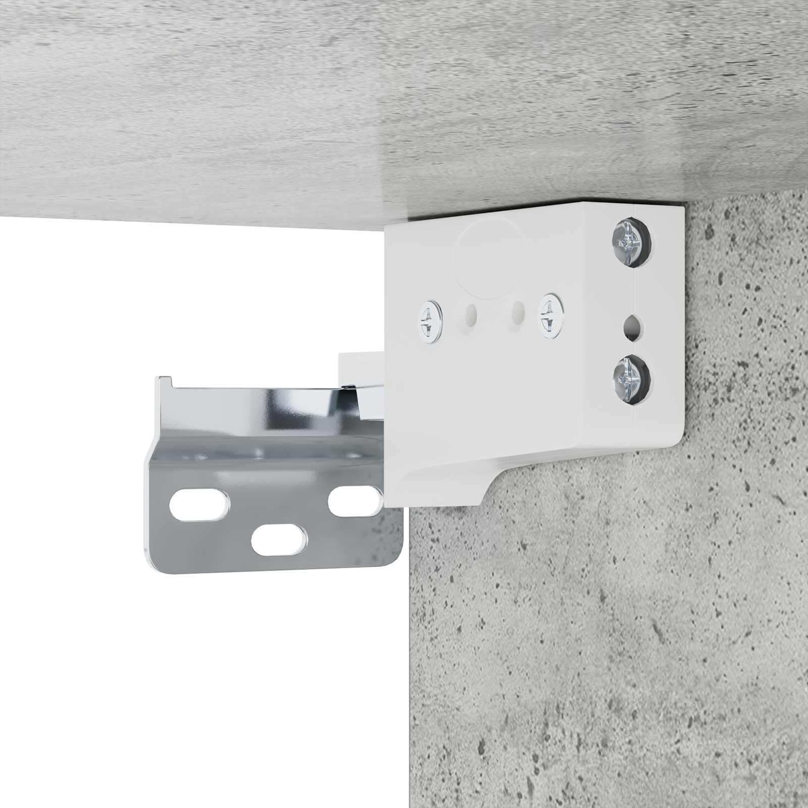 Ormarić za krevet 2 pcs Betonska siva 29 x 31,5 x 49 cm