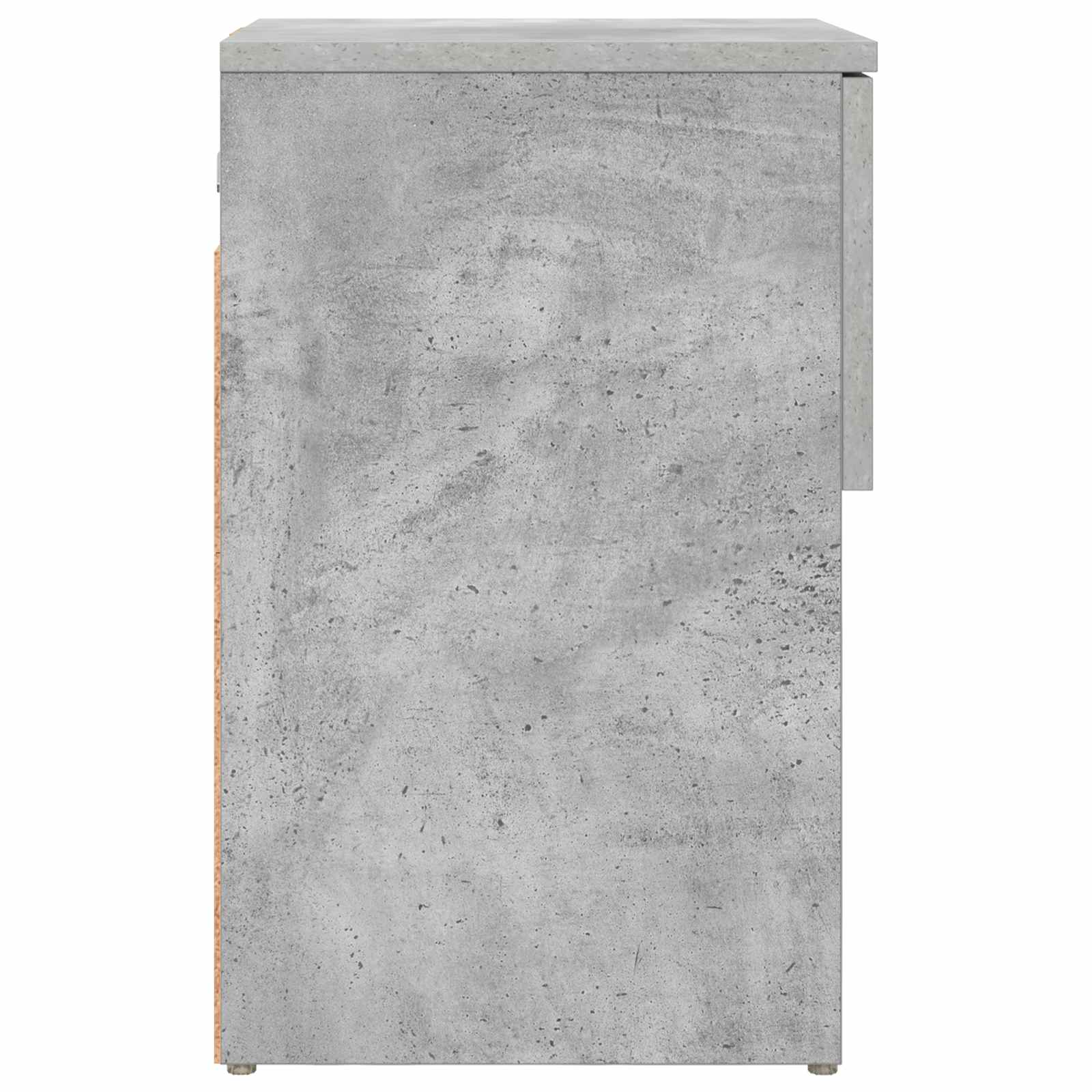Ormarić za krevet 2 pcs Betonska siva 29 x 31,5 x 49 cm