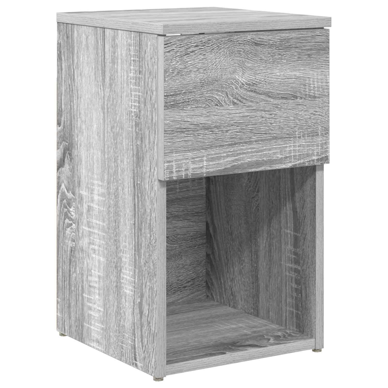 Ormarić za krevet 2 pcs Siva sonoma 29 x 31,5 x 49 cm