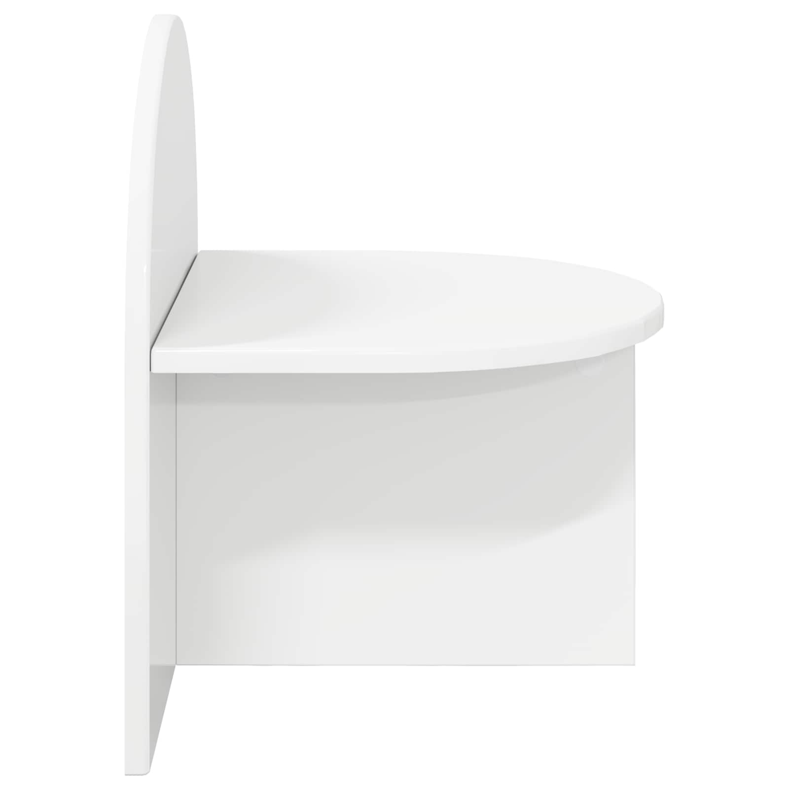 Noćni ormarić 2 pcs Bijela visokog sjaja 40 x 35,5 x 45,5 cm