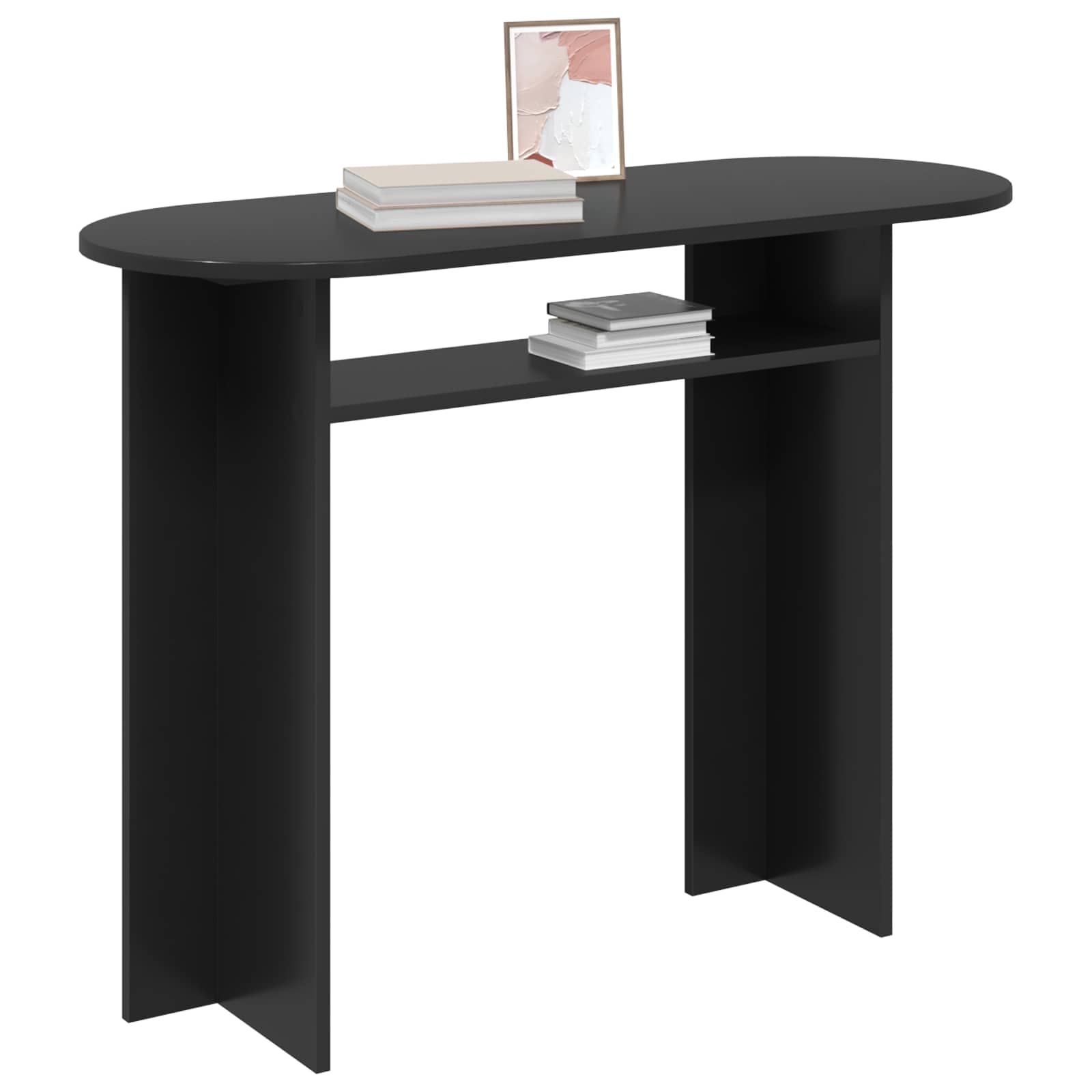 Konzolna stolica s pohranom Crni hrast 100 x 39,5 x 75 cm