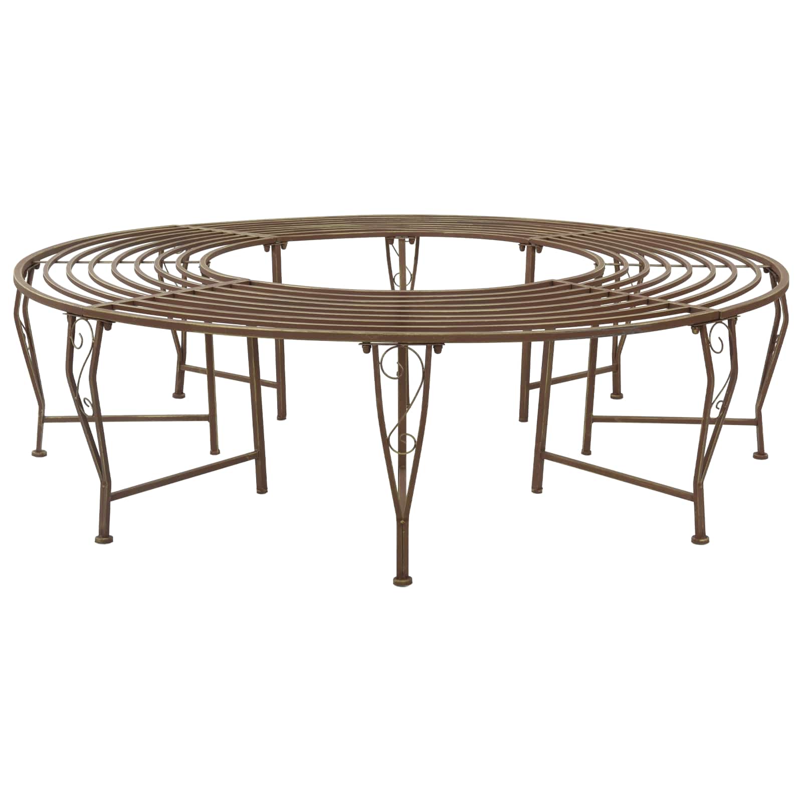 Klupa pod drvetom 8-Broj sjedala Ø 160 x 44 cm Čelik
