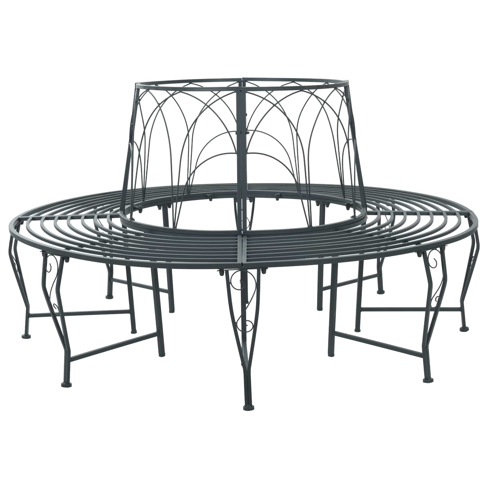 Klupa pod drvetom 8-Broj sjedala Ø 160 x 89 cm Čelik