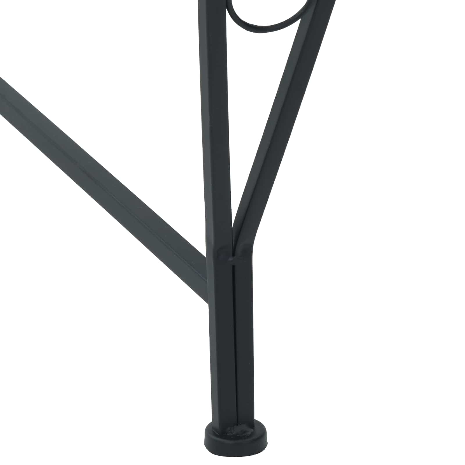 Klupa pod drvetom 4-Broj sjedala 160 x 80 x 89 cm Čelik Crna