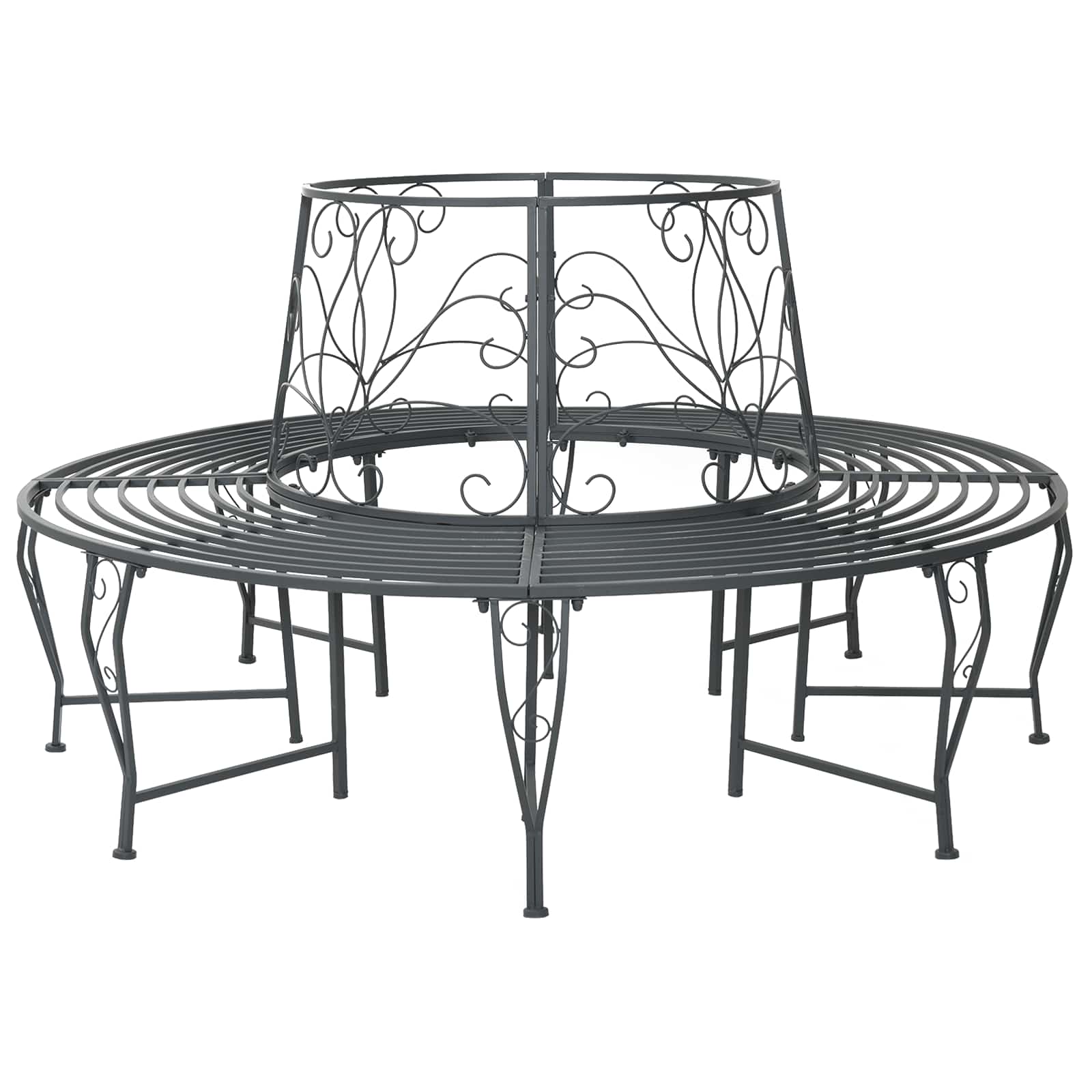 Klupa pod drvetom 8-Broj sjedala Ø 160 x 89 cm Čelik