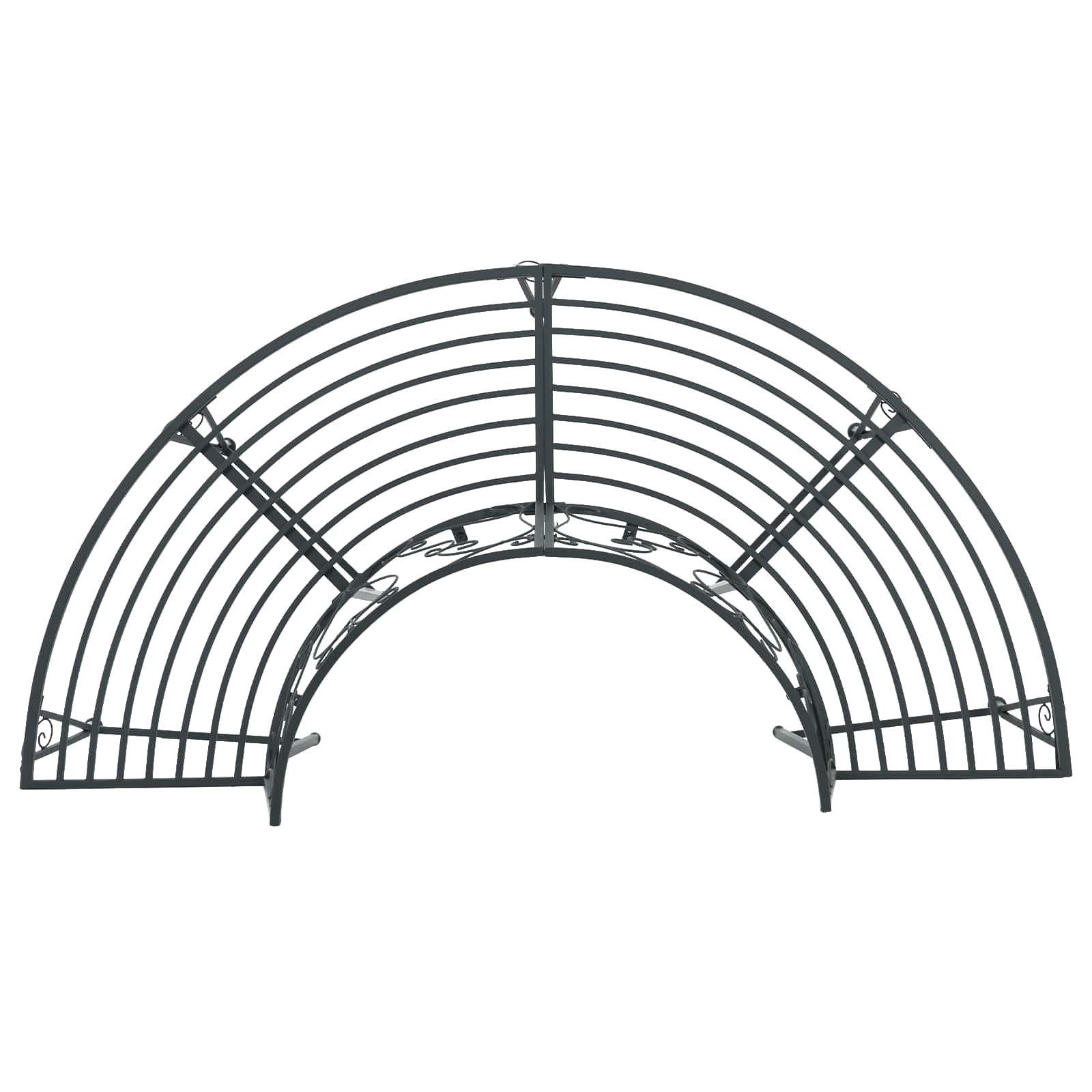 Klupa pod drvetom 4-Broj sjedala 160 x 80 x 89 cm Čelik