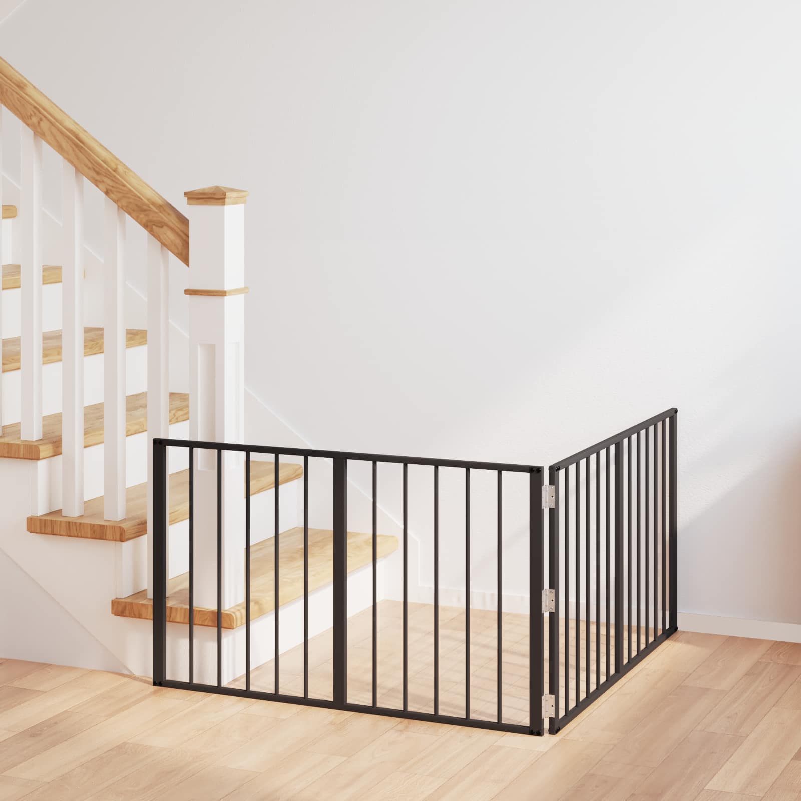 Vrata za pse 2 pcs Crna 100 x 60 cm Cinkani čelik