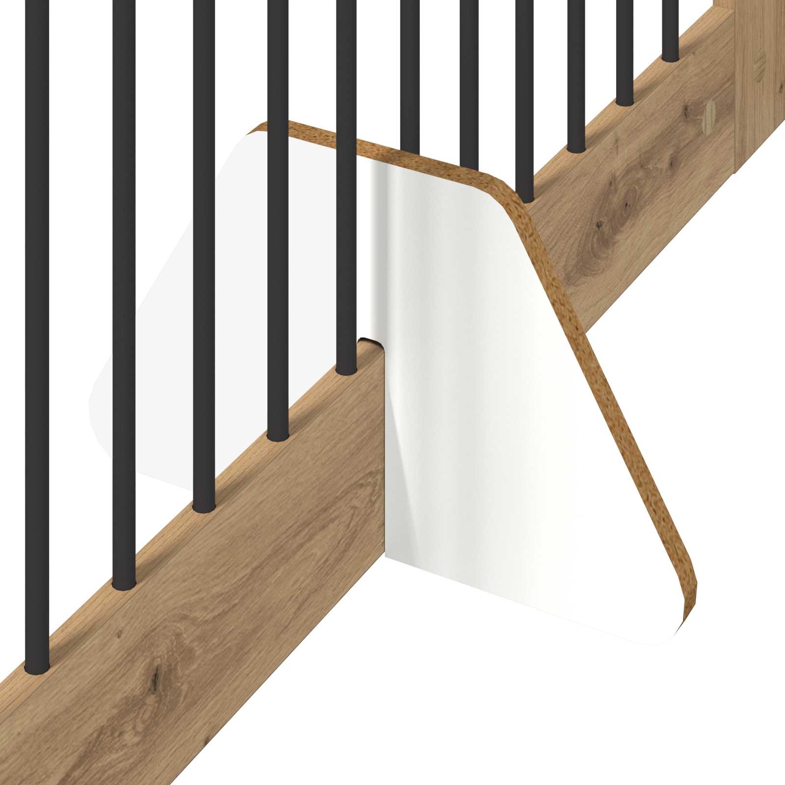 Vrata za pse s postoljem 2 pcs Hrast artisan 100 x 100 cm