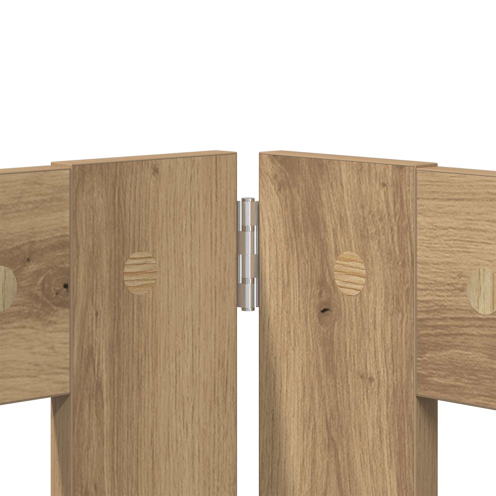 Vrata za pse s postoljem 2 pcs Hrast artisan 80 x 100 cm