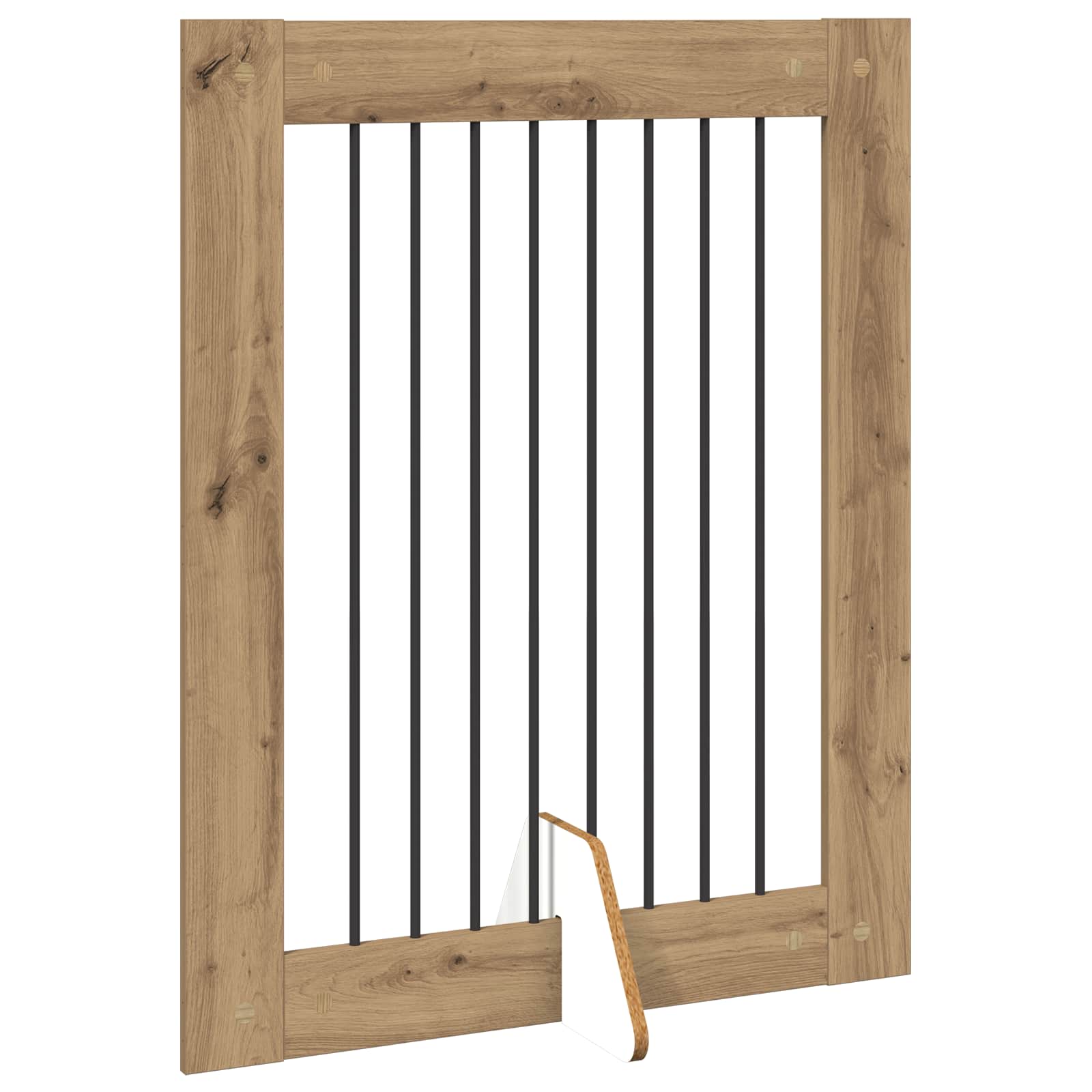 Vrata za pse s postoljem 2 pcs Hrast artisan 80 x 100 cm